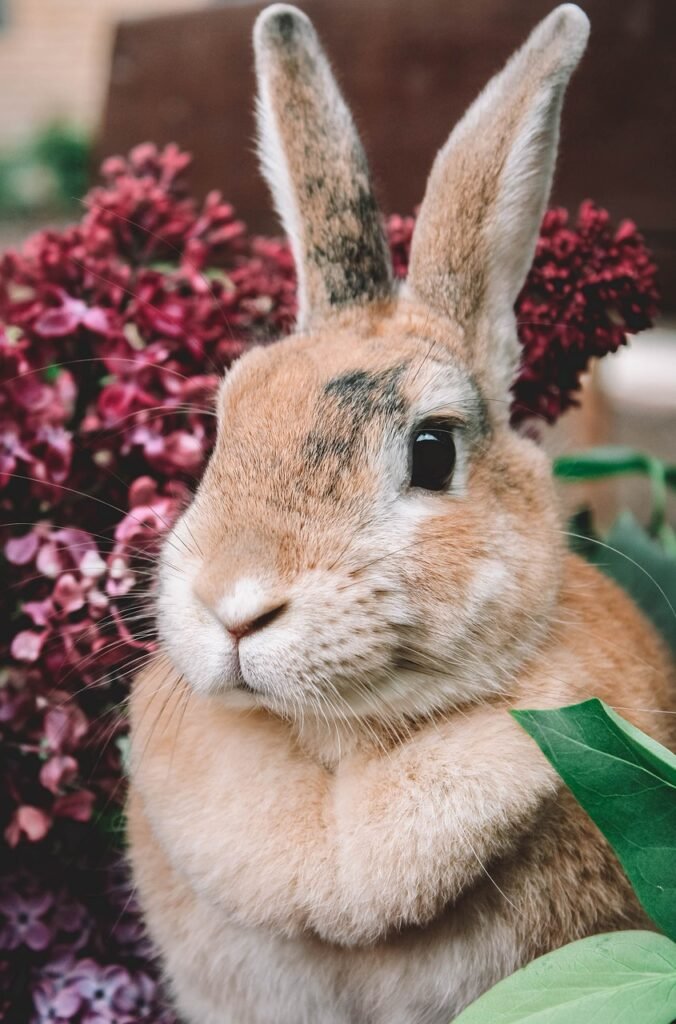rabbit, beautiful flowers, lilac-5149014.jpg